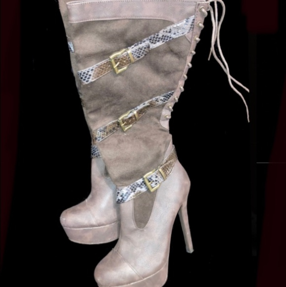 2 Lip Too Knee High Platform Boots
